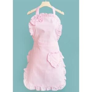 Super Cute Pink Cooking / Baking Apron with‎ Tie in Back OSFM